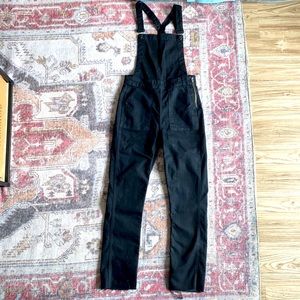Madewell black overalls